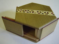 5 Sun 10 Steps Natural Wood & 4 Sun 6 Steps Hexagon Natural Wood Nested  Japanese Puzzle Box 2