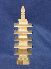 Small Pagoda Castle Japanese   Kumiki Puzzle