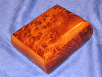 Small Moroccan Thuya Burl Wood Natural Wood   Decorative Box
