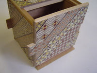 Cubic 18 Step Yosegi Japanese Puzzle Box 