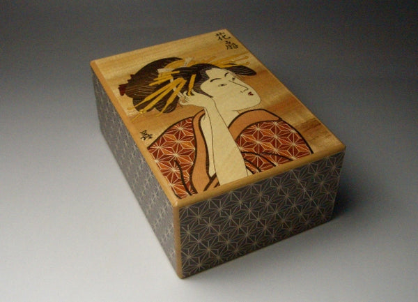 6 Sun 23 Step Utamaro Kuroasa Japanese Puzzle Box