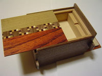 4 Sun 4 HIDDEN COMPARTMENT Natural Wood Japanese Puzzle Box