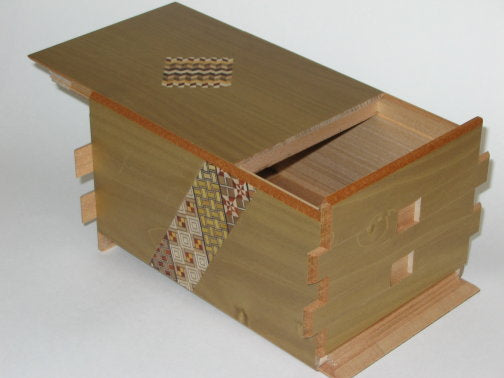 7 Sun 66 Step Yosegi/Natural Wood Japanese Puzzle Box