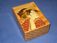 6 Sun 23 Step Utamaro Kirichigai IZ2 Japanese Puzzle Box