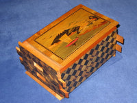 Vintage 6 Sun 50 Step Sansui Zougan Japanese Puzzle Box1