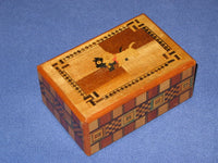 Vintage 4 Sun Japanese Secret Puzzle Box with Musical Drawer 2