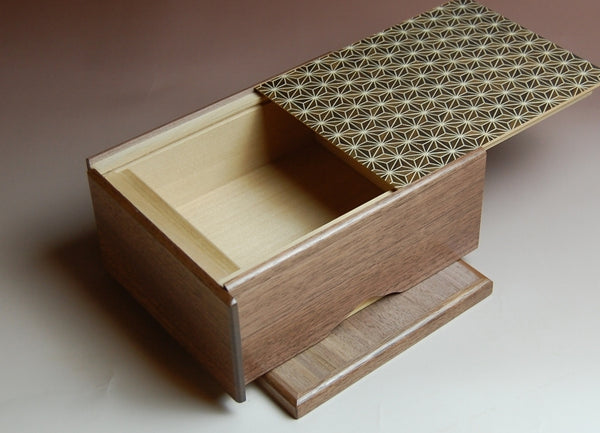 6 Sun 12 Step IZ Kuroasa Book Style Japanese Puzzle Box