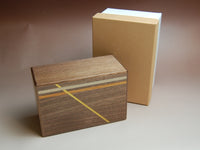 5 Sun 21 +1 Step Natural Wood Walnut Japanese Puzzle Box A