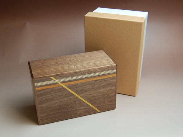 5 Sun 21 +1 Step Natural Wood Walnut Japanese Puzzle Box A