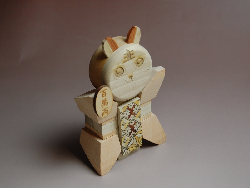 8 Piece Lucky Cat Kumiki Puzzle