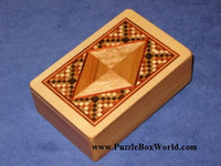 Fortune Cards Japanese Puzzle Box by Tatuo Miyamoto
