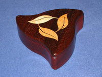 Heartwood Turning Leaf Spin Box