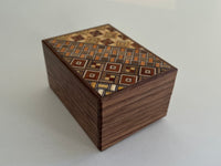 3 Sun 18 Step Yosegi/Walnut Japanese Puzzle Box
