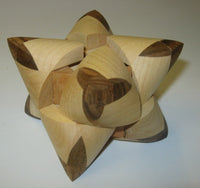 Dual Tetrahedron 24 Interlocking Puzzle WM 
