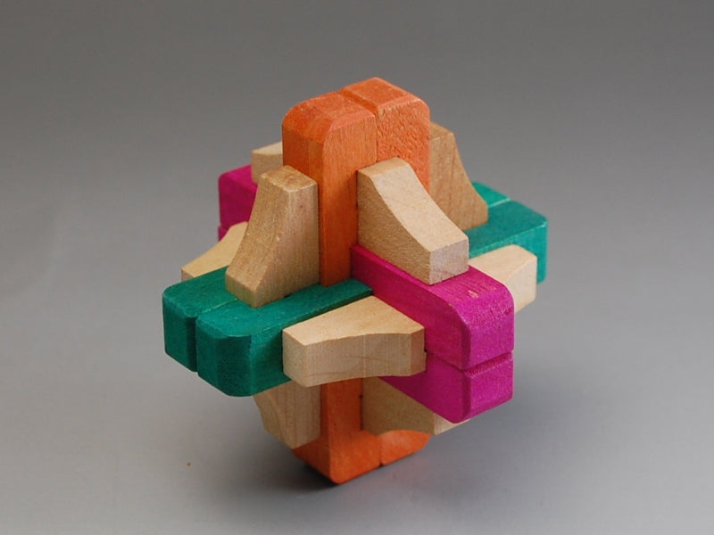 12 Piece Hana Japanese Kumiki Puzzle – Puzzle Box World