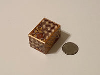 10 Step Mame Yosegi  Traditional Japanese Puzzle Box
