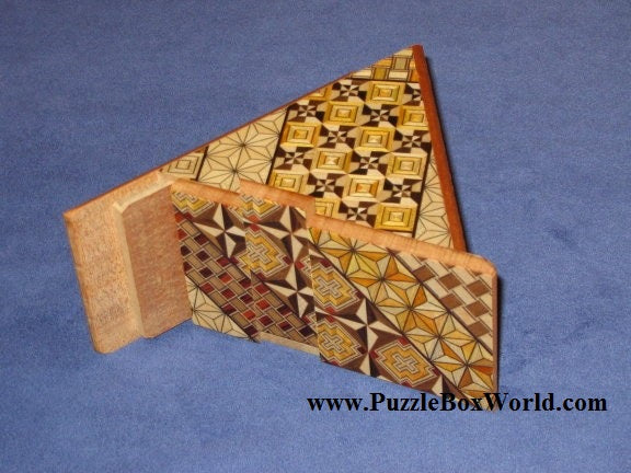 7 Step Yosegi Triangle Japanese Puzzle Box – Puzzle Box World