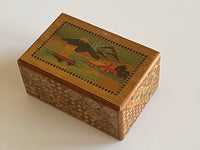 Vintage 5 Sun Japanese Secret Puzzle Box with Musical Drawer